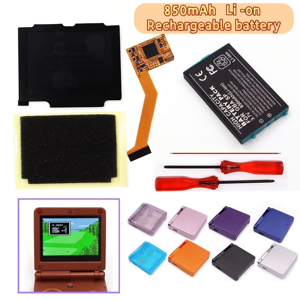 Lcd Screen Arcade - Para GBA SP, Paquete de Batería