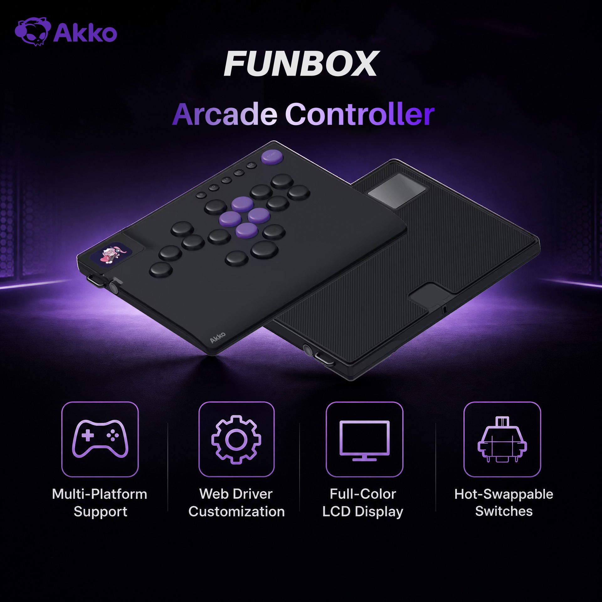 Arcade No - Controlador de Arcade Magnético Sin Palanca