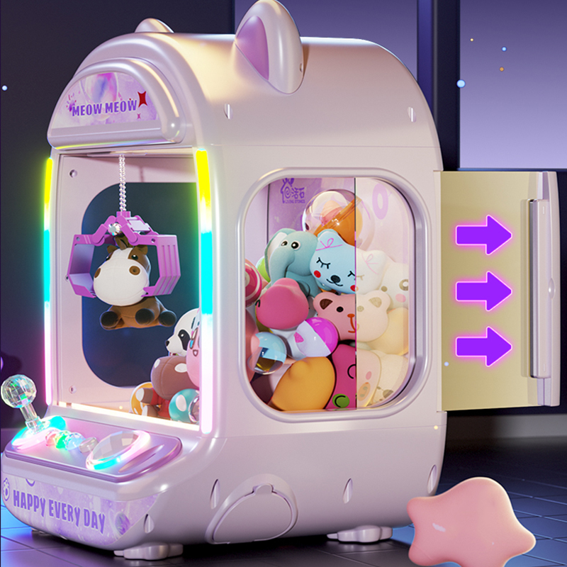 Coin Pusher Machine - Máquina de muñecas automática púrpura DIY