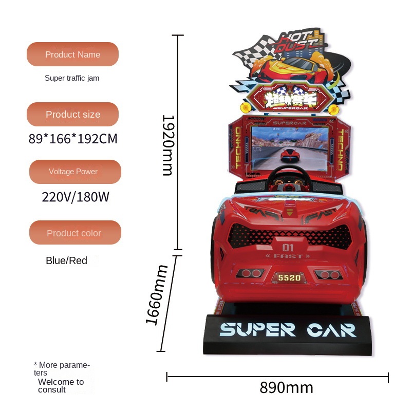 Racing Arcade Cabinet - Máquina de Juegos Arcade Operada con