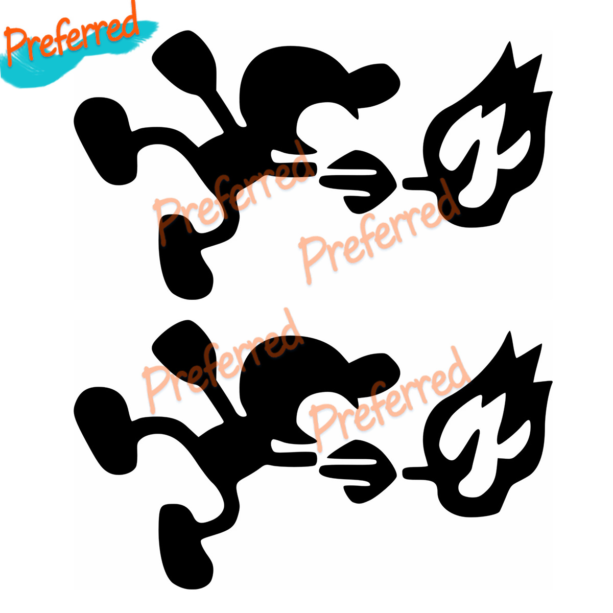 2 X PEGATINA STICKER Mr. GAME  - Arcade X reseña y precio