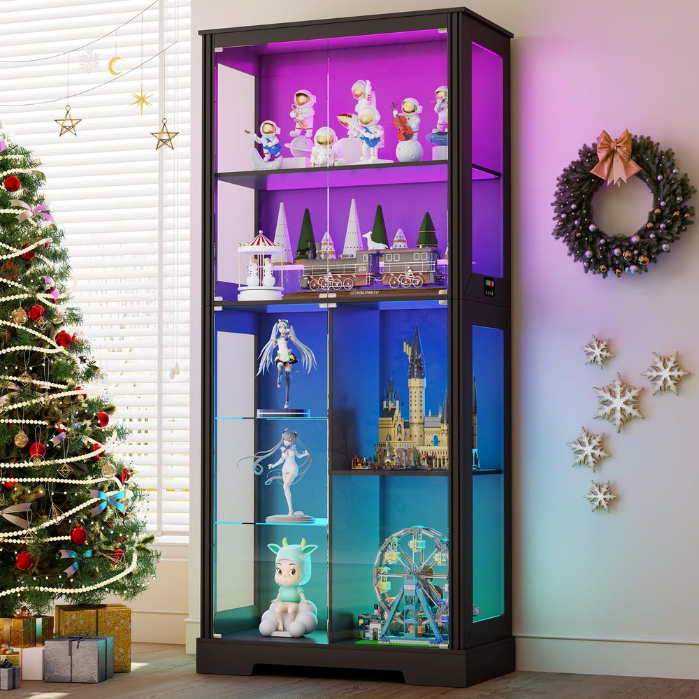 Vitrina Esquinera Iluminada co - Glass Cabinet Display reseña y precio