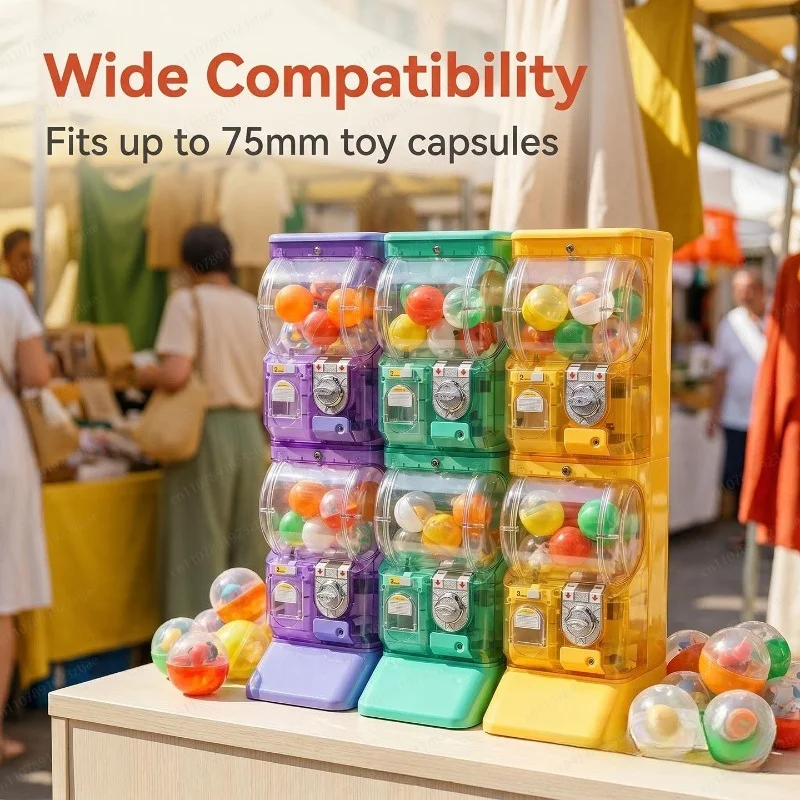Máquina Gashapon Transparente  - Arcade Vending Machines reseña y precio