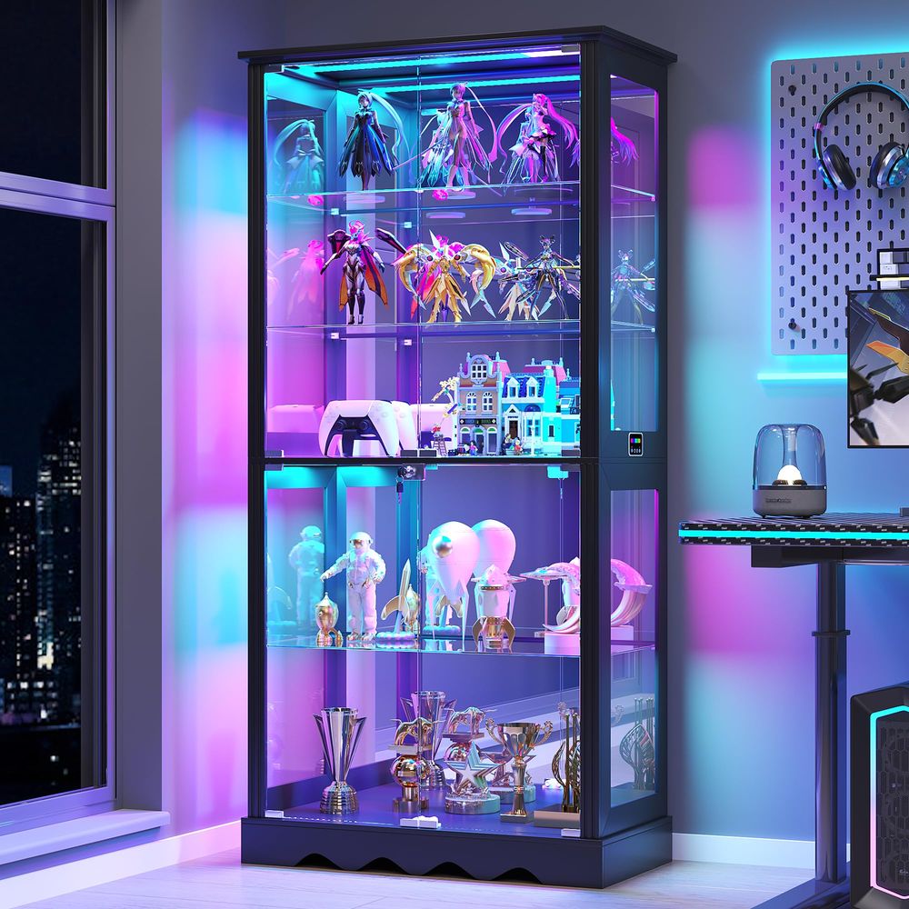 Vitrina con Puertas de Vidrio, - Glass Cabinet Display reseña y precio
