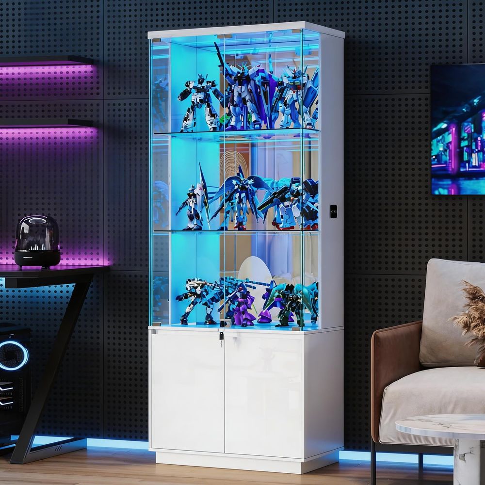 Vitrina de exhibición con puer - Glass Cabinet Display reseña y precio