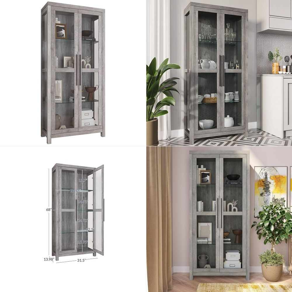 Vitrina de Vidrio, Vitrina Alt - Glass Cabinet Display reseña y precio