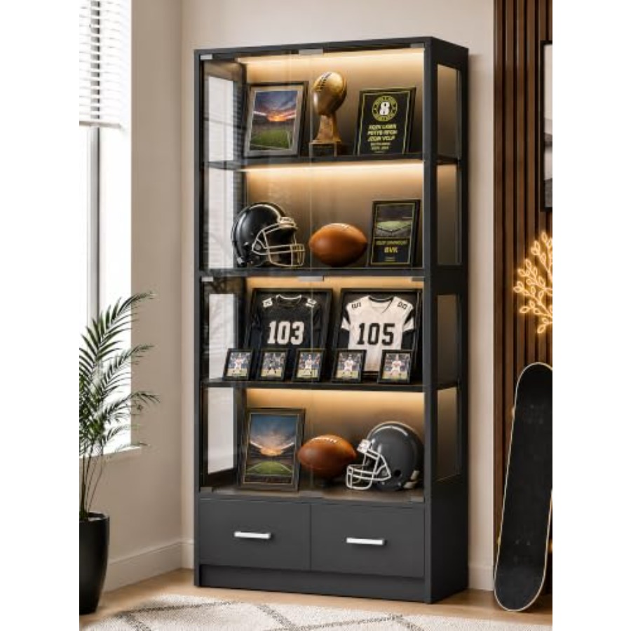 Vitrina de exhibición de vidri - Glass Cabinet Display reseña y precio