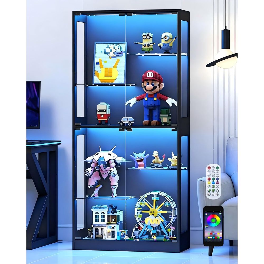 Vitrina con Puertas de Vidrio  - Glass Cabinet Display reseña y precio