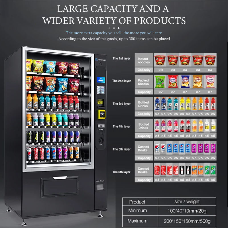 Máquina expendedora de snacks  - Commercial Vending Machine reseña y precio