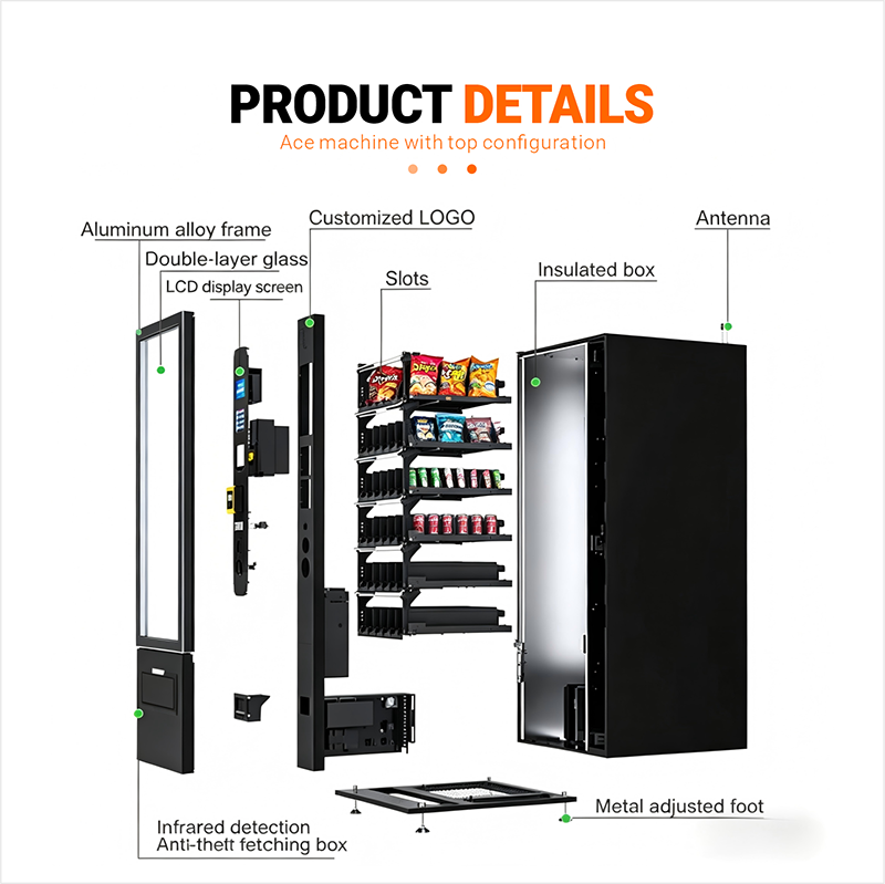 Máquina expendedora de snacks  - Commercial Vending Machine reseña y precio